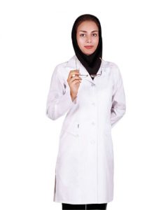 روپوش پزشکی زنانه یاس پارچه کجراه