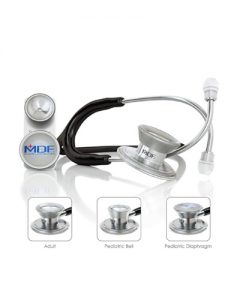 گوشی پزشکی دو طرفه بزرگسال و اطفال دو دیافراگم تیتانیوم MDF مدل 777DT