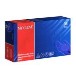 دستکش نیتریل بدون پودر سایز M برند MY GLOVE