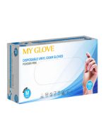 دستکش وینیل بدون پودر سایز M برند MY GLOVE
