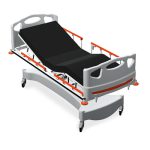 تخت بستری الکتریکی ساده سه شکن متحرک دو موتوره