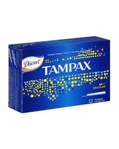 تامپون قاعدگی برند دیسکریت TAMPAX Discreet بسته 12 عددی