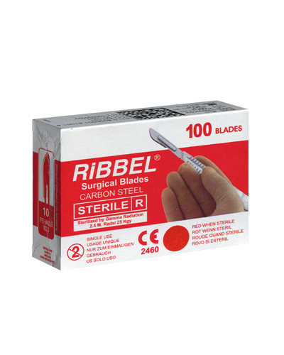 تیغ بیستوری RiBBEL شماره 10 بسته 100 عددی