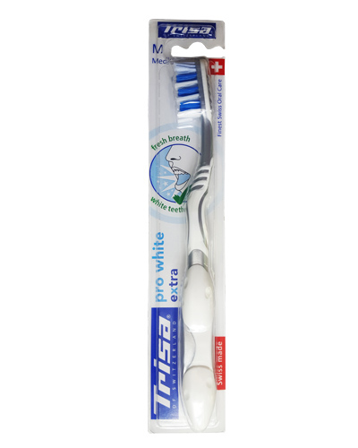 مسواک اکسترا وایت با برس متوسط تریزا Pro White extra
