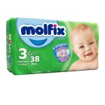 پوشک مولفیکس سایز 3 بسته 38 تایی