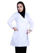 روپوش پزشکی زنانه مخصوص دوران بارداری مدل رها پارچه کجراه