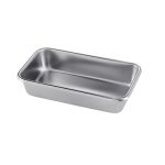 دیش استیل جراحی بدون درب سایز 22 سانت
