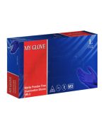 دستکش نیتریل بدون پودر سایز L برند MY GLOVE