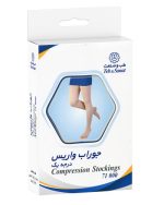 جوراب واریس درجه یک طب و صنعت بدون کف بالای ران سایز M کد 71000