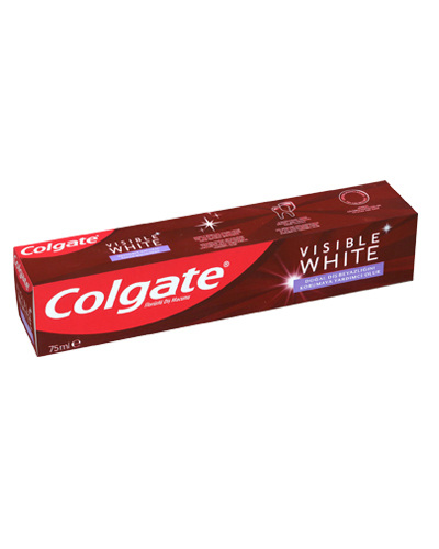 خمیر دندان Colgate مدل VISIBLE WHITE حجم 75 میلی لیتر