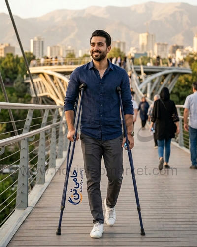عصا زیربغل بزرگسال حامی تن
