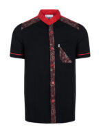 روپوش رستورانی مردانه آستین کوتاه پارچه ترگال مدل آرمان