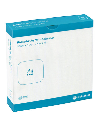 پانسمان فوم نقره بدون چسب بیاتین سایز 10 در 10 سانت کلوپلاست