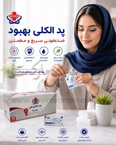 پد الکلی بهبود بسته 50 عددی